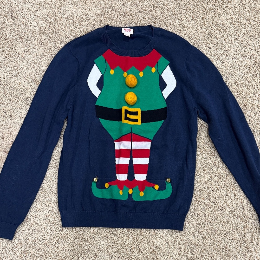 Mossimo Supply Co. Navy Elf Crewneck Sweater